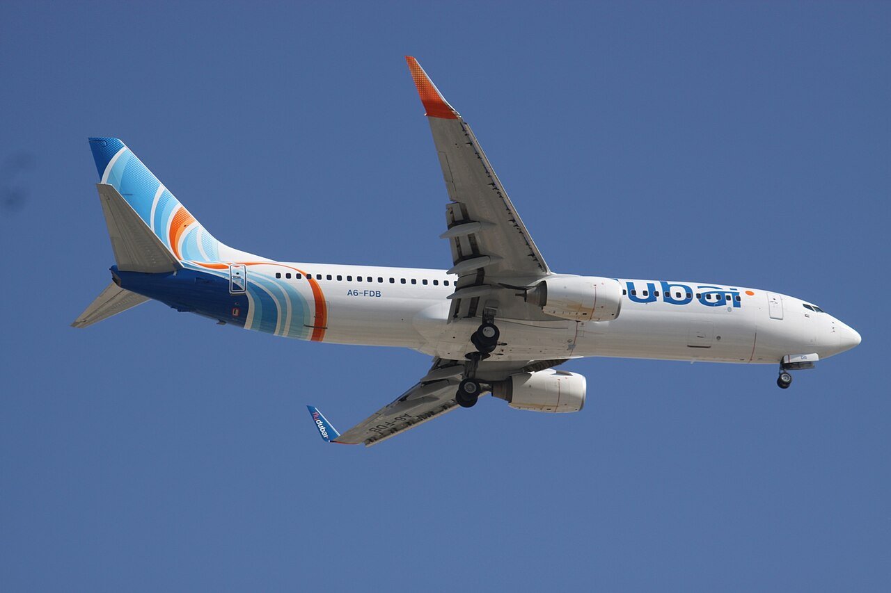 A6-FDB Boeing 737 Fly Dubai (7603979638).jpg